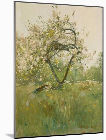 Peach Blossoms, Villiers-le-Bel, 1887-89-Childe Frederick Hassam-Mounted Giclee Print