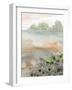 Peach Blue Landscape 4-Patti Bishop-Framed Art Print