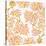 Peach Bonsai Orange Pattern-Cat Coquillette-Stretched Canvas