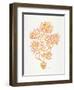 Peach Bonsai Orange-Cat Coquillette-Framed Giclee Print