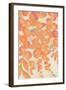 Peach Floral Cascade-Jacob Q-Framed Art Print