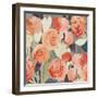 Peach Floral-PI Studio-Framed Art Print