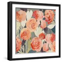 Peach Floral-PI Studio-Framed Art Print