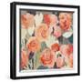 Peach Floral-PI Studio-Framed Art Print