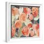 Peach Floral-PI Studio-Framed Art Print