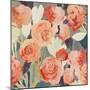 Peach Floral-PI Studio-Mounted Art Print