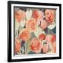 Peach Floral-PI Studio-Framed Art Print