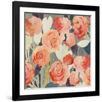 Peach Floral-PI Studio-Framed Art Print