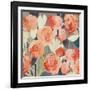 Peach Floral-PI Studio-Framed Art Print