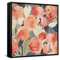 Peach Floral-PI Studio-Framed Stretched Canvas