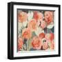 Peach Floral-PI Studio-Framed Art Print