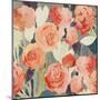 Peach Floral-PI Studio-Mounted Art Print