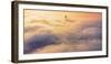 Peach Fog - Oakland East Bay Bridge San Francisco Bay-Vincent James-Framed Photographic Print