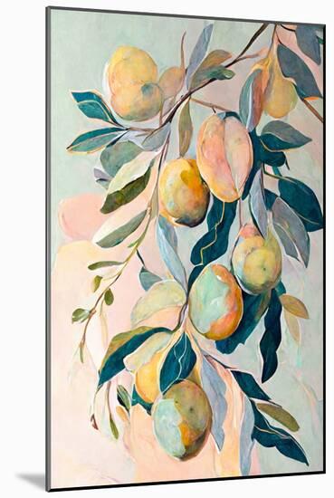 Peach Fruit Branch-Avril Anouilh-Mounted Art Print