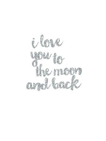 I love You to the Moon & Back Silver