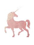 Pink Unicorn-Peach & Gold-Art Print