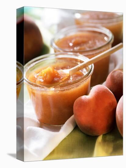 Peach Jam in Preserving Jars-Eising Studio - Food Photo and Video-Stretched Canvas