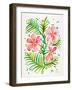 Peach Orchid Bunch-Cat Coquillette-Framed Giclee Print