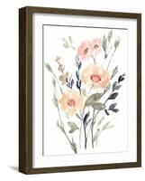 Peach & Paynes Bouquet I-Jennifer Goldberger-Framed Art Print