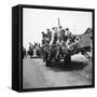 Peach pickers being driven to the orchards in Muscella, Georgia, 1936-Dorothea Lange-Framed Stretched Canvas