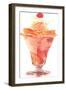 Peach Sundae-null-Framed Art Print