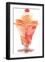 Peach Sundae-null-Framed Art Print
