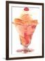 Peach Sundae-null-Framed Art Print