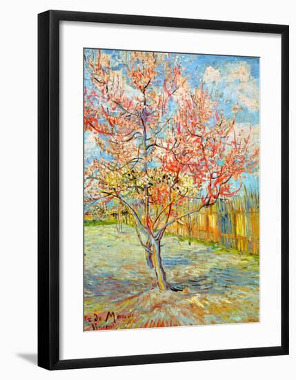 Peach Tree in Bloom at Arles, c.1888-Vincent van Gogh-Framed Giclee Print