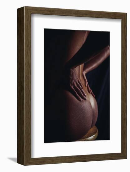 Peach-Sebastian Black-Framed Photo