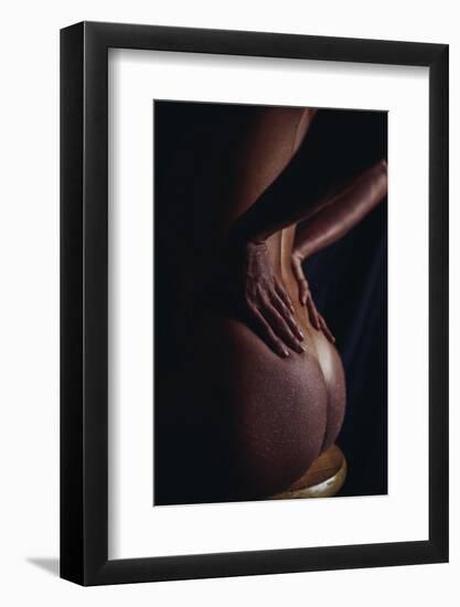 Peach-Sebastian Black-Framed Photo