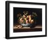 Peaches and Grapes in a Blue and White Chinese Porcelain Bowl Fruit Still Life, 1634-Louise Moillon-Framed Giclee Print