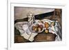 Peaches and Pears, 1890-1894-Paul Cézanne-Framed Giclee Print