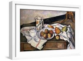 Peaches and Pears, 1890-1894-Paul Cézanne-Framed Giclee Print