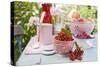 Peaches, Berries and Jam Jars on Garden Table-Eising Studio - Food Photo and Video-Stretched Canvas