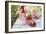 Peaches, Berries and Jam Jars on Garden Table-Eising Studio - Food Photo and Video-Framed Photographic Print