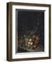 Peaches, Grapes, Pomegranates, Melons, a Corncob, Apricots, Plums, Pears, Acorns, 1718-Rachel Ruysch-Framed Giclee Print