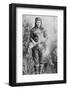 Peaches Holding Rifle-Ben Wittick-Framed Photographic Print