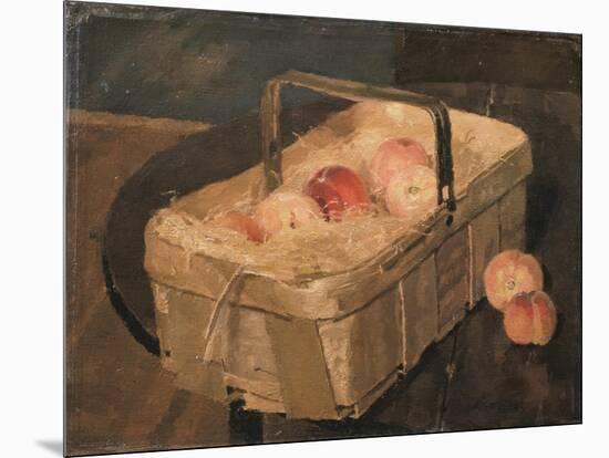 Peaches in a Basket-Allan Gwynne-Jones-Mounted Giclee Print