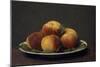 Peaches on a Dish, 1873-Ignace Henri Jean Fantin-Latour-Mounted Giclee Print