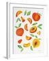 Peaches-Cat Coquillette-Framed Giclee Print