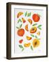 Peaches-Cat Coquillette-Framed Giclee Print