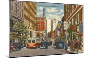 Peachtree Street, Atlanta, Georgia-null-Mounted Art Print