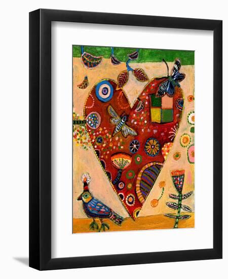 Peachy Heart-Jill Mayberg-Framed Giclee Print