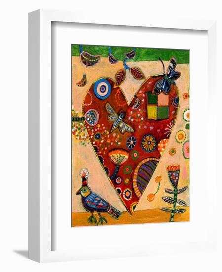 Peachy Heart-Jill Mayberg-Framed Giclee Print