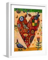 Peachy Heart-Jill Mayberg-Framed Giclee Print