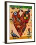 Peachy Heart-Jill Mayberg-Framed Giclee Print