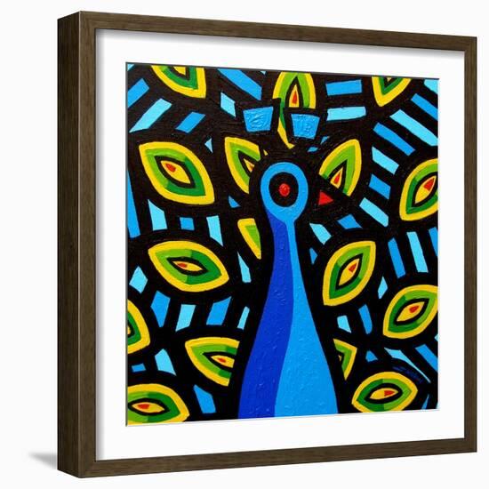 Peacock 1-John Nolan-Framed Giclee Print