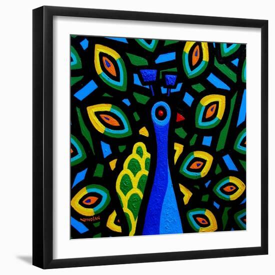 Peacock 2-John Nolan-Framed Giclee Print