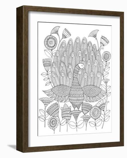 Peacock 8-Neeti Goswami-Framed Art Print