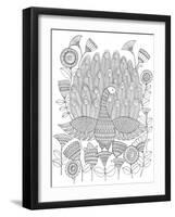 Peacock 8-Neeti Goswami-Framed Art Print